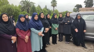 تجمع اعتراض دانشجویان اساتید وهمکاران آموزشکده ملی مهارت دختران گنبد  6