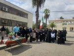 مراسم اهتزاز پرچم مقدس جمهوری اسلامی ایران در آموزشکده ملی مهارت دختران گنبد در آغاز سال تحصیلی 2