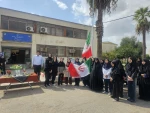 مراسم اهتزاز پرچم مقدس جمهوری اسلامی ایران در آموزشکده ملی مهارت دختران گنبد در آغاز سال تحصیلی 4